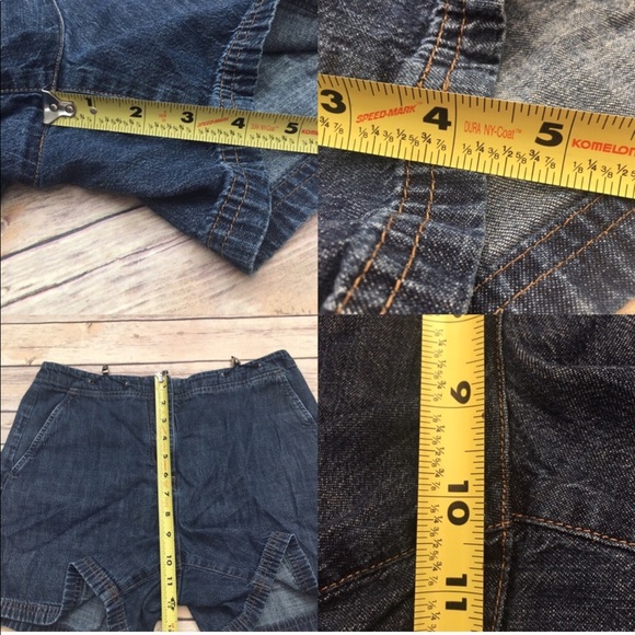 SOLD Sz 6 Ann Taylor High Waist Denim Jean Shorts - Picture 3 of 8